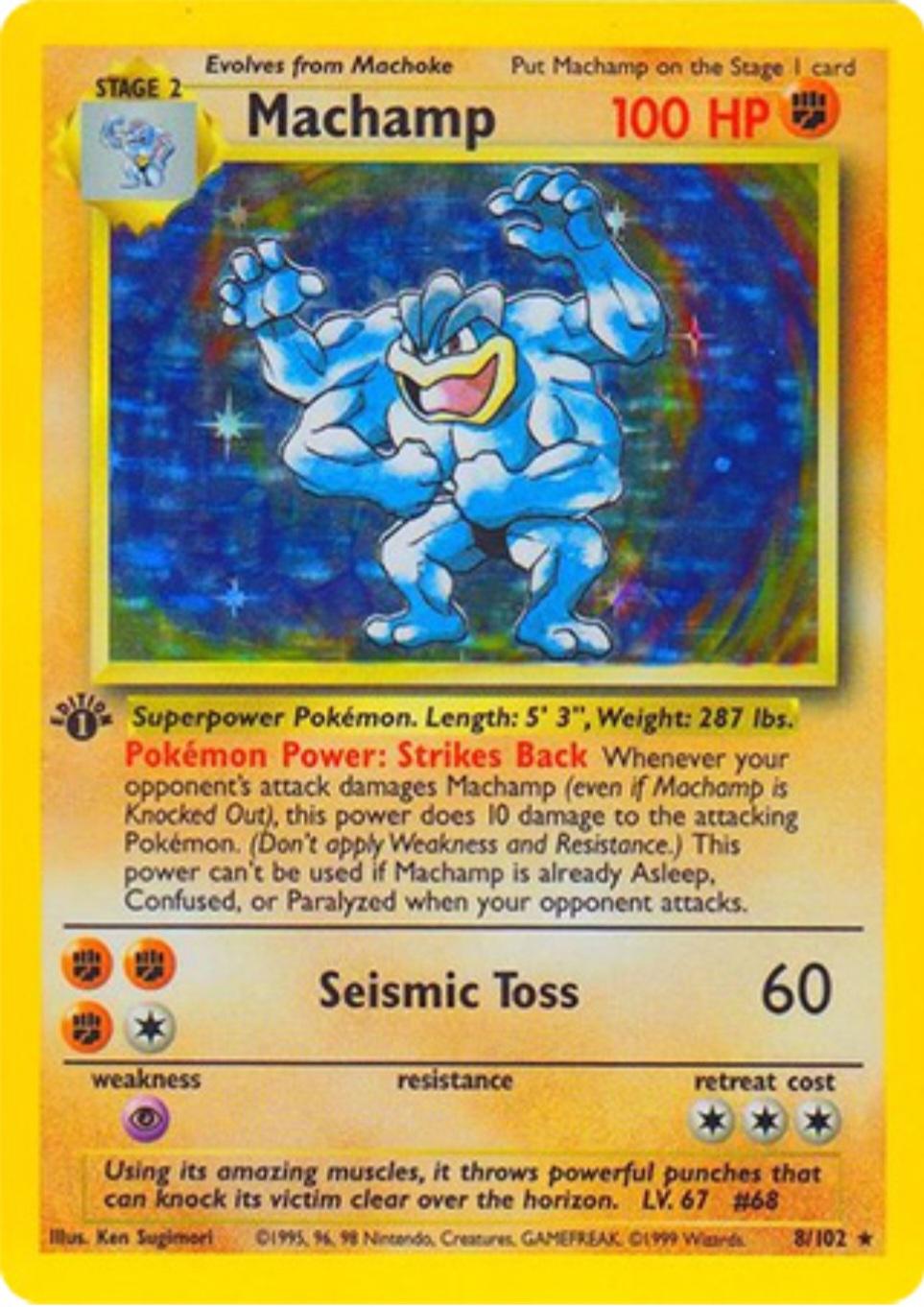 BS - Machamp 1st edition holo
