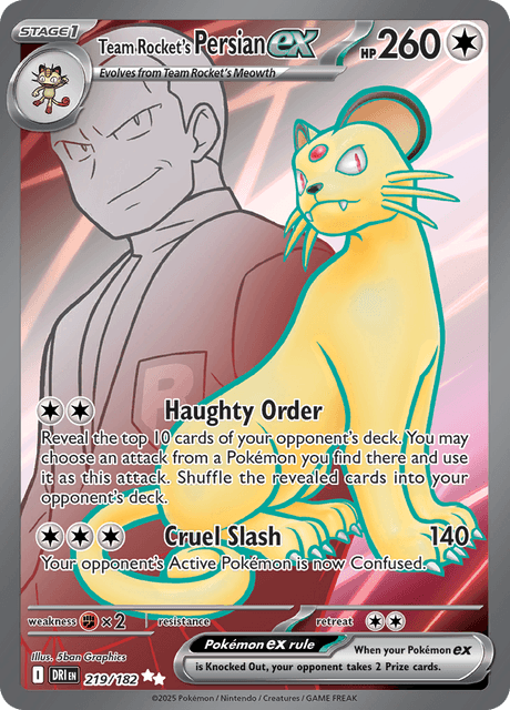 DRI - Team Rocket's Persian ex 219